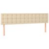 vidaXL osmannisk sengeramme med madrasser 180x200 cm stof cremefarvet