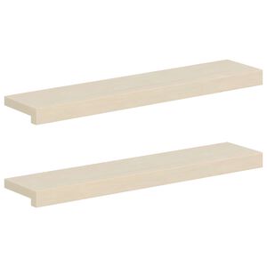 vidaXL Vindueskarme 2 stk. Hvid 70 x 15 x 2 cm Massivt Eg Tr&aelig;