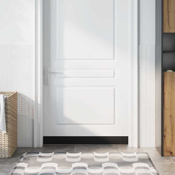 vidaXL Selvkl&aelig;bende d&oslash;rb&oslash;rstet&aelig;tninger 6 pcs Sort 100 cm