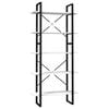 vidaXL bogreol med 5 hylder 80x30x175 cm massivt fyrretr&aelig; hvid