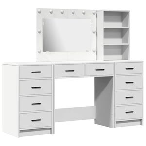 vidaXL Kl&aelig;deskab 3 stk. Hvid 78,5 x 41 x 135 cm Konstrueret tr&aelig;