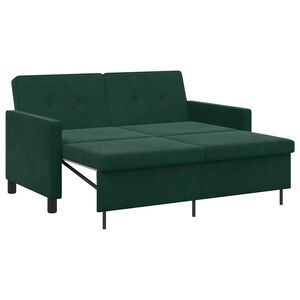 vidaXL Sovesofa M&oslash;rkegr&oslash;n Stof