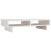 vidaXL sk&aelig;rmholder 60x27x14 cm massivt fyrretr&aelig; hvid