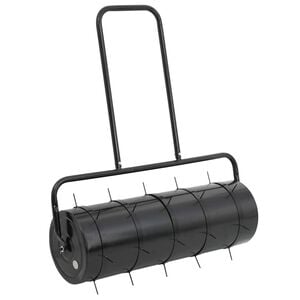 vidaXL Have gr&aelig;srulle med aerator klemmer &Oslash; 30 x 90 cm St&aring;l
