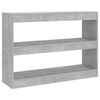 vidaXL bogreol/rumdeler 100x30x72 cm betongr&aring;