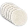 vidaXL Pudebetr&aelig;k 6 pcs HEERLEN Hvid &Oslash; 50 cm PV Fleece