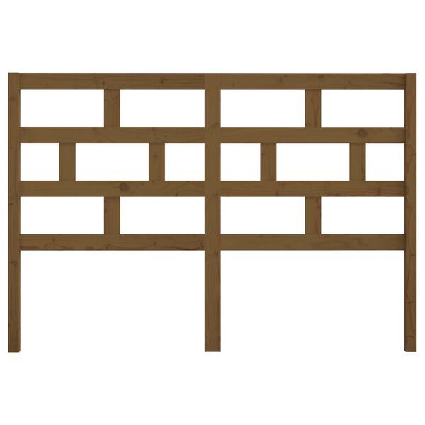 vidaXL sengeg&aelig;rde 156x4x100 cm massivt fyrretr&aelig; gyldenbrun