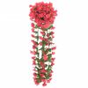 vidaXL blomsterguirlander til jul 3 stk. 85 cm rosenrød