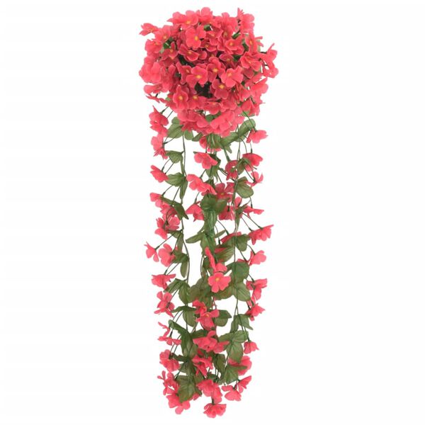 vidaXL blomsterguirlander til jul 3 stk. 85 cm rosenrød