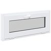 vidaXL K&aelig;ldervindue RISOR 90 x 40 cm PVC og glas Hvid