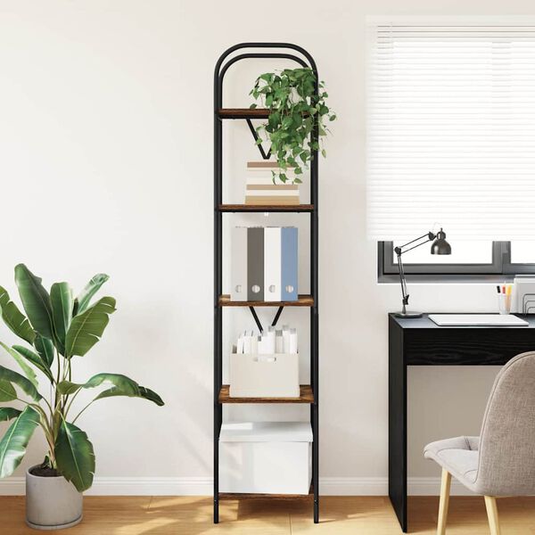 vidaXL Bogreol R&oslash;get eg 40 x 30 x 183 cm Konstrueret tr&aelig;