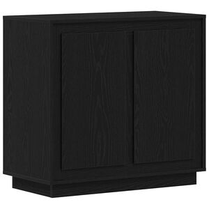 vidaXL Sideboard Sort eg 80 x 40 x 75 cm Konstrueret tr&aelig;