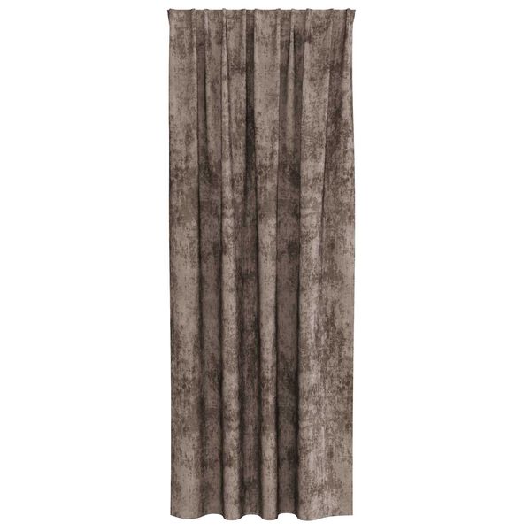 vidaXL Velour Gardiner 2 pcs Cappuccino 260 x 140 cm Fl&oslash;jl