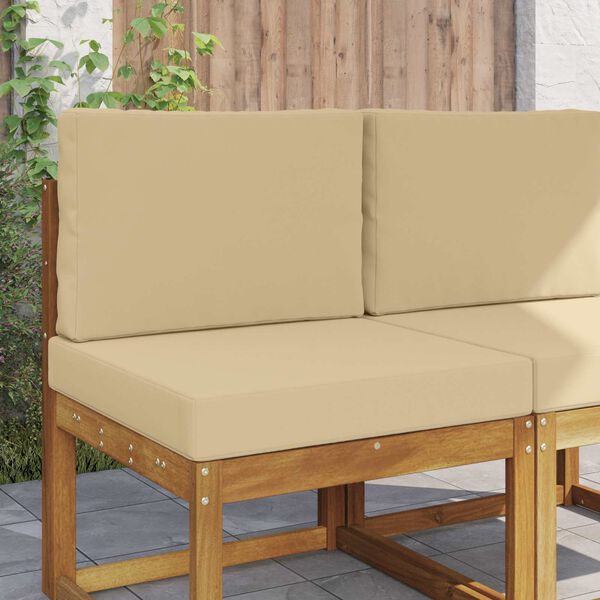 vidaXL Udend&oslash;rs Sofa Pude 2 pcs Beige Polyester