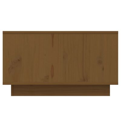 vidaXL sofabord 55x56x32 cm massivt fyrretræ gyldenbrun