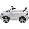 Elektrisk ride-on bil, Mercedes Benz ML350, hvid, 6 V m/fjernbetjening