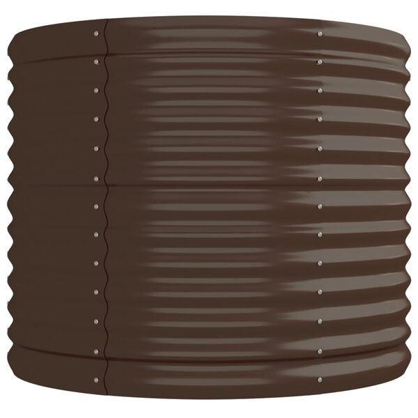 vidaXL plantekasse 224x80x68 cm galvaniseret stål brun