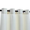 vidaXL m&oslash;rkl&aelig;gningsgardiner 2 stk. med ringe 140 x 245 cm fl&oslash;jl creme