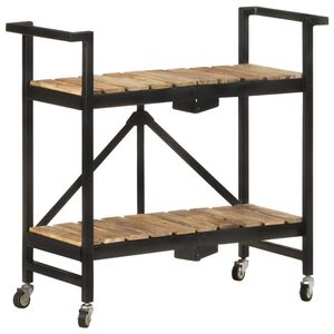 vidaXL k&oslash;kkenvogn 87x36x81 cm massivt mangotr&aelig;