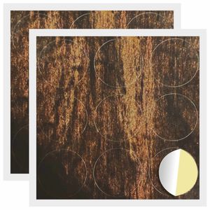 vidaXL Kl&aelig;bende Skrue Cover 2 pcs Gammelt tr&aelig; &Oslash; 20 x 0,5 mm