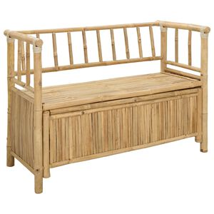 vidaXL Have opbevaringsb&aelig;nk 110 x 47 x 80 cm Bambus Naturfarvet