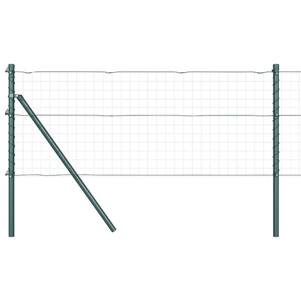 vidaXL Hegnspæl Andet 26 pcs Grøn 3,2 x 3,2 x 120 cm Stål