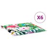 vidaXL Stolehynder 6 pcs Flerfarvet 50 x 50 x 4 cm Oxford stof