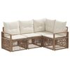 vidaXL Havesofa S&aelig;t 4 stk. Beige polyrattan