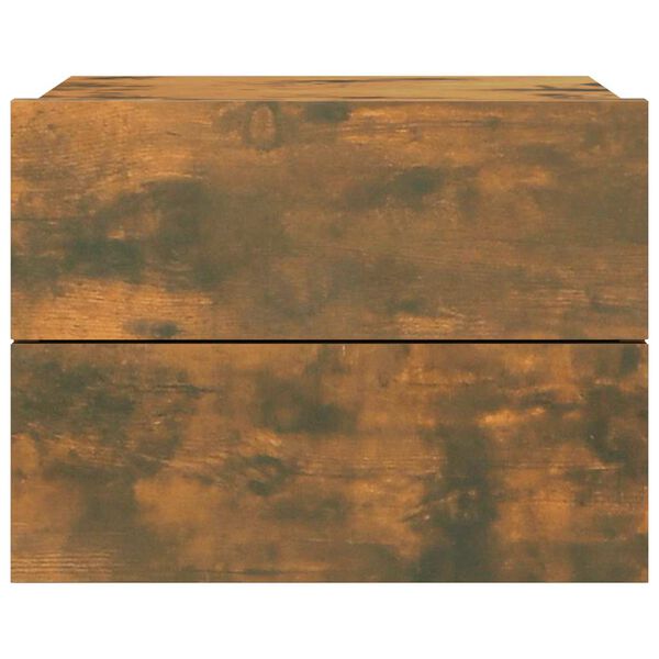 vidaXL sengebord 40x30x30 cm konstrueret tr&aelig; r&oslash;get egetr&aelig;sfarve