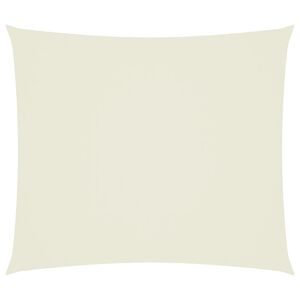 vidaXL solsejl 2,5x3 m rektangul&aelig;r oxfordstof cremefarvet