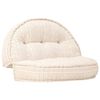 vidaXL puf 100x20 cm stof beige
