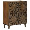vidaXL Sideboard med d&oslash;r Brun 60 x 33,5 x 75 cm Massivt mangotr&aelig;