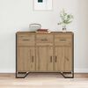 vidaXL Sideboard med skuffe Artisan Egetr&aelig; 97 x 32,5 x 74,5 cm