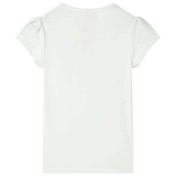 T-shirt til børn str. 92 ecrufarvet