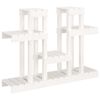 vidaXL plantestativ 104,5x25x77,5 cm massivt fyrretr&aelig; hvid