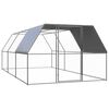 vidaXL udend&oslash;rs h&oslash;nseg&aring;rd 3x6x2 m galvaniseret st&aring;l