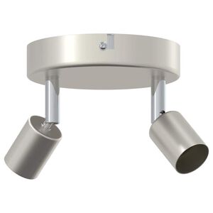 vidaXL Loftsspot med spotlights Nikkel 12 x 8 cm St&aring;l