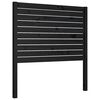vidaXL sengeg&aelig;rde 96x4x100 cm massivt fyrretr&aelig; sort
