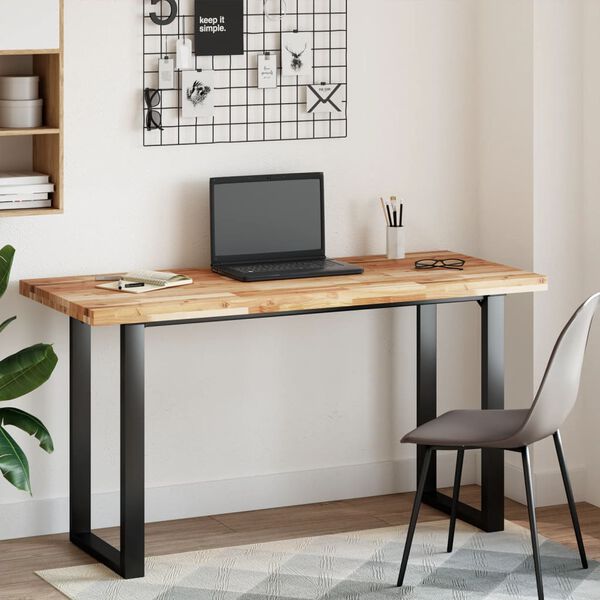 vidaXL bordplade 140x60x4 cm rektangul&aelig;r massivt akacietr&aelig;