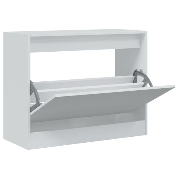 vidaXL skoreol 80x34x63 cm konstrueret træ hvid