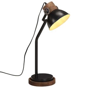 vidaXL skrivebordslampe 25 W 18x18x60 cm E27 sort