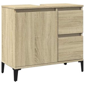 vidaXL badev&aelig;relsesskab 65x33x60 cm konstrueret tr&aelig; sonoma-eg