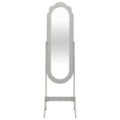 vidaXL fritstående spejl 46x48x164 cm grå