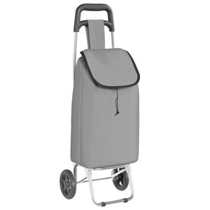 vidaXL Indk&oslash;bsvogn Gr&aring; 35 x 28 x 92 cm Oxford stof