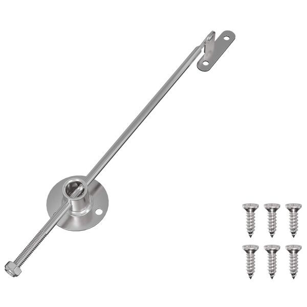 vidaXL Pull Rod Hinge 439 pcs S&oslash;lv Jern