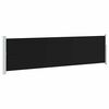 vidaXL sammenrullelig sidemarkise til terrassen 140x514 cm sort