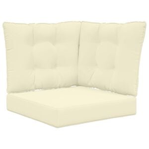 vidaXL Udend&oslash;rs Sofa Pude Polyester Cremefarvet 50,5 x 50,5 cm