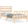 vidaXL sengeramme uden madras 90x200 cm massivt fyrretr&aelig;