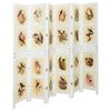 vidaXL Romdivider Panel Hvid 212 x 165 cm MDF