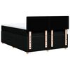 vidaXL kontinentalseng med madras 140x190 cm stof sort